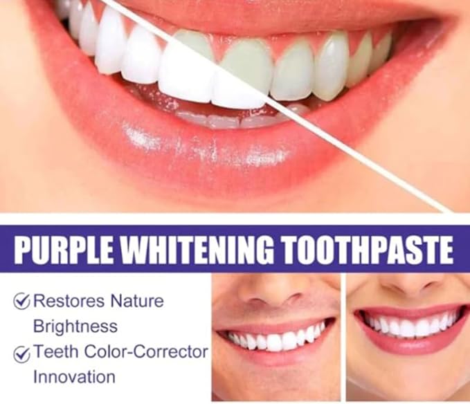 Purple teeth Whitening Toothpaste